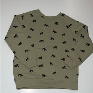 Miles the Label Gorilla Ape sweatshirt size 7